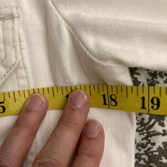 J. Jill White Denim Jacket Size Small - Picture 7 of 9